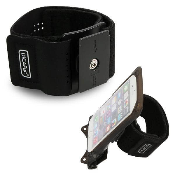 DiCAPac Handytaschen Set mit Armband zum Joggen + Fahrradhalterung für LG X Power (International) / LG X power 2 / LG X venture